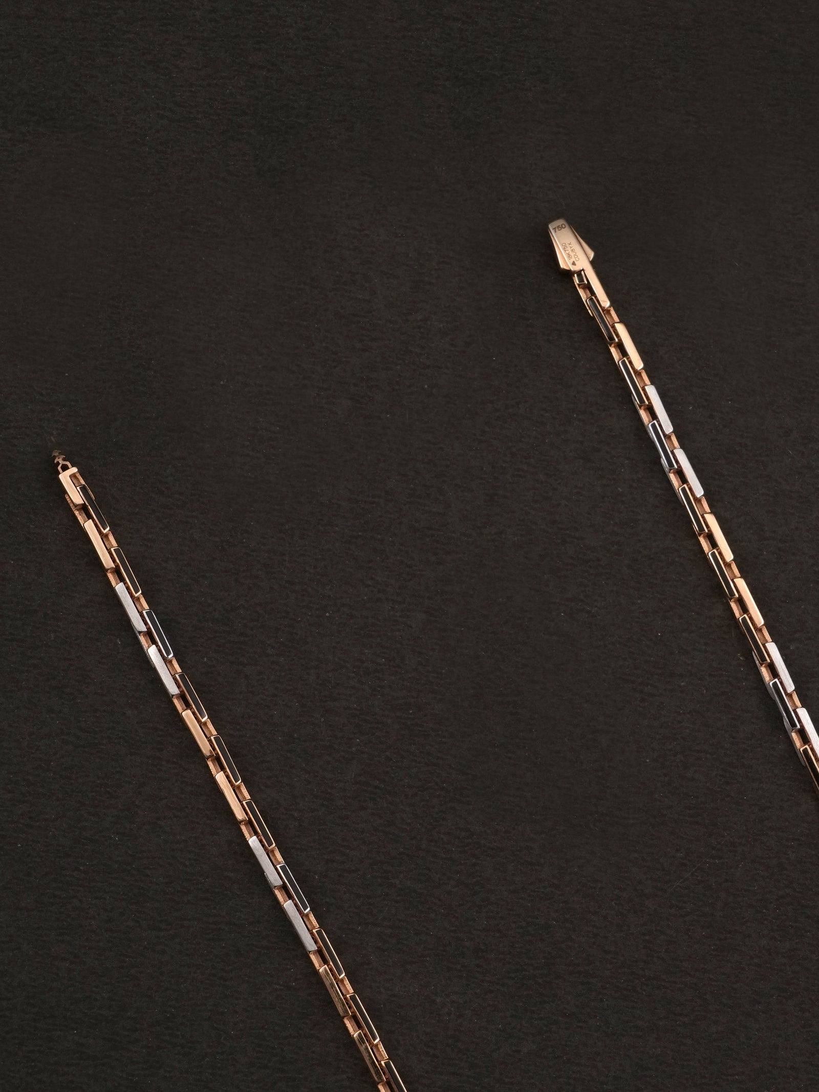 Square Links Rose Gold Men's Chain