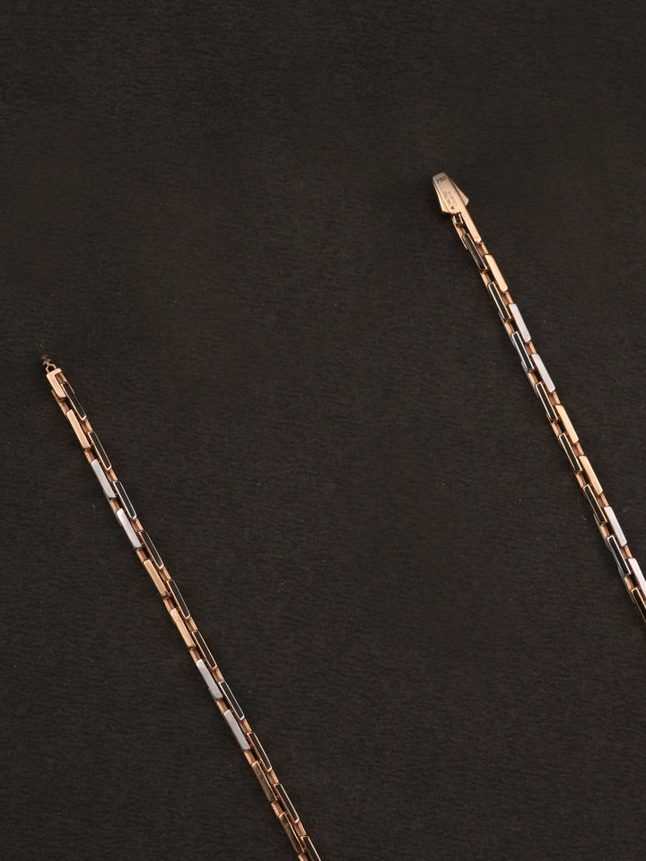 Square Links Rose Gold Men's Chain