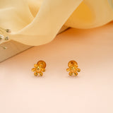 Little Blossom Simple Gold Stud