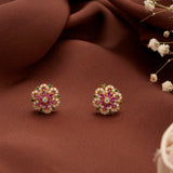 Colour Stone Gold Stud