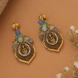 Antique Lakshmi Design Golden Necklace Set
