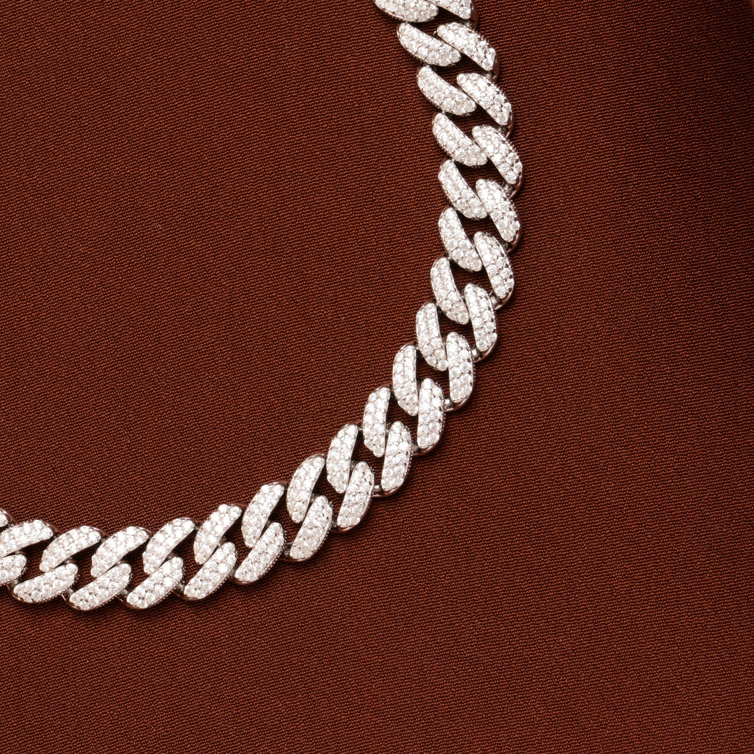 Modern Cuban Link Silver Bracelet