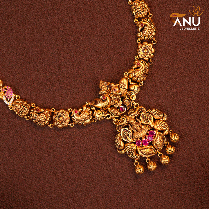 Antique Lakshmi Devi Gold Drops Necklace