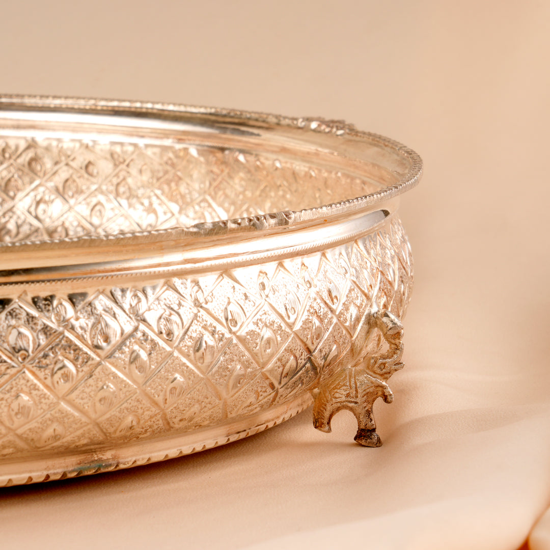 Traditional Silver Thamboolam Plate