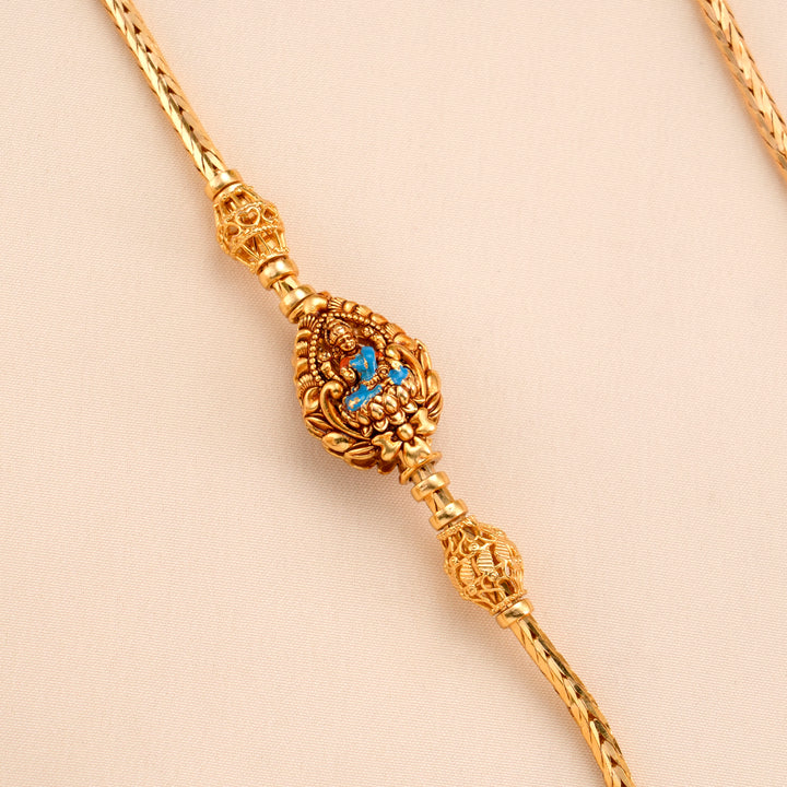 Radiant Lakshmi Gold Plated Mugappu Chain