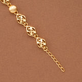 Sun Burst Pattern Gold Plated Casting Bracelet