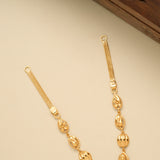 Classic Flower Lakshmi Design Golden Necklace Set