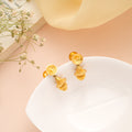 Premium Geometric Gold Stud