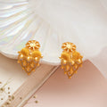 Mango Chain Tassel Floral Gold Earrings