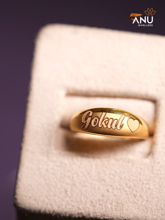 Personalized Heart with Name Ring