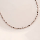 Round Cut Ball Design Silver Chain