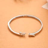 Bypass Pave Design Silver Kada