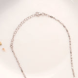 Round Cut Ball Design Silver Chain