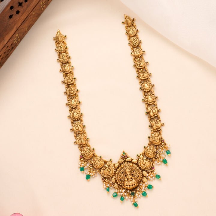 Round Shape Lakshmi with Peacock Haram