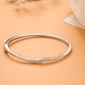 Bypass Pave Design Silver Kada