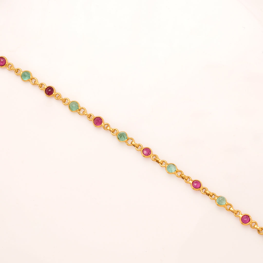 Heritage Multi Stone Gold Bracelet