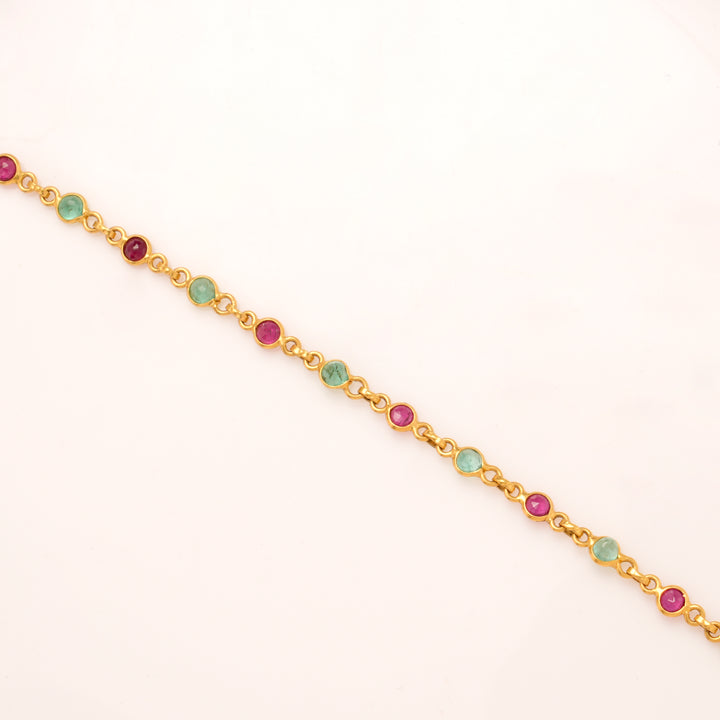 Heritage Multi Stone Gold Bracelet