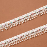 Multi Enamel Pattern Bell Anklet