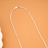 Slim Box Link Design Silver Chain