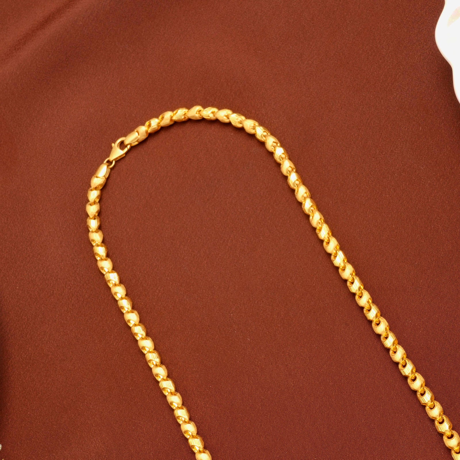 Elite Rope Twist Link Gold Chain for Men
