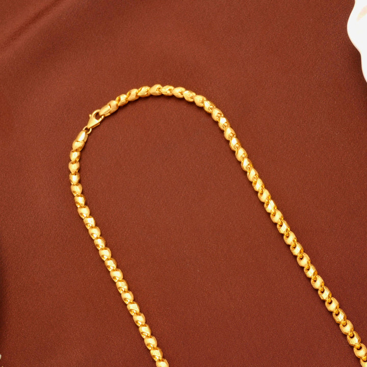 Elite Rope Twist Link Gold Chain for Men