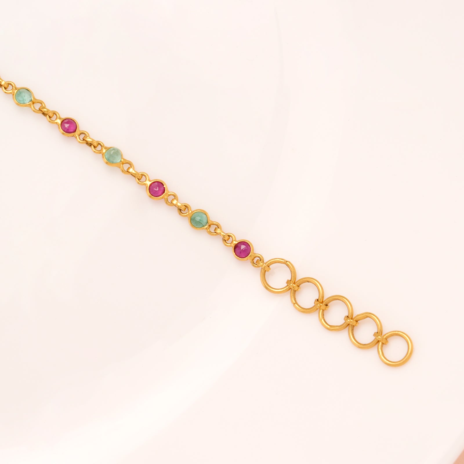 Heritage Multi Stone Gold Bracelet
