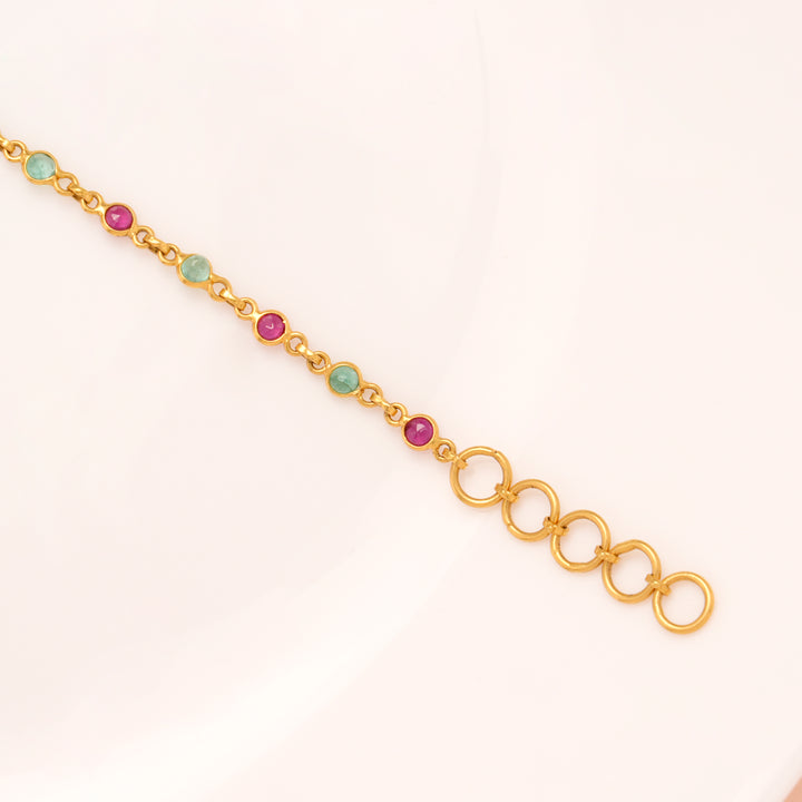 Heritage Multi Stone Gold Bracelet