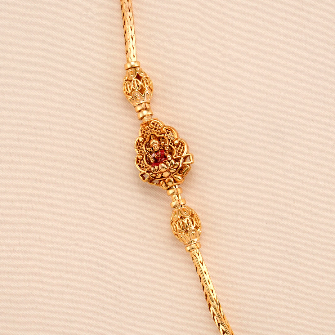 Royal Nagas Lakshmi Silver Mugappu Chain