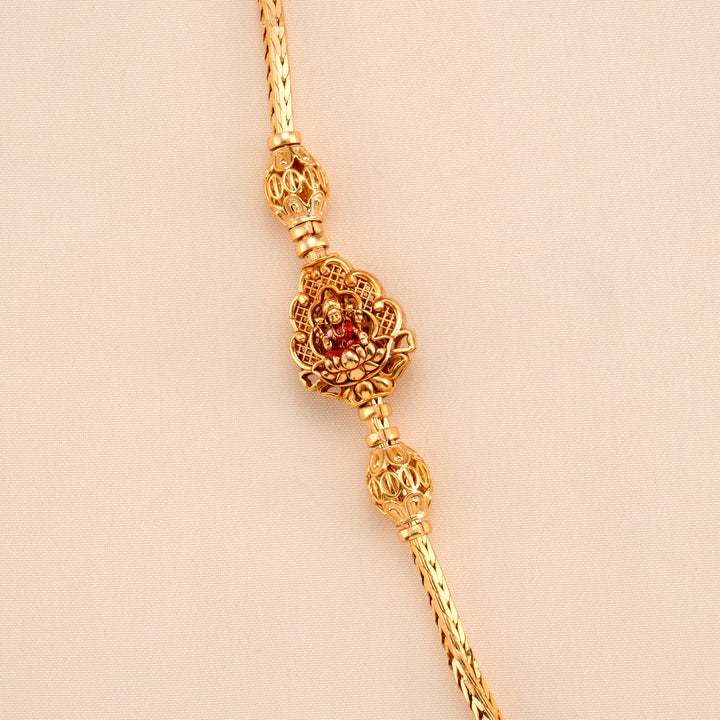 Royal Nagas Lakshmi Silver Mugappu Chain