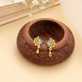 Stylish Golden Enamel Design Earring