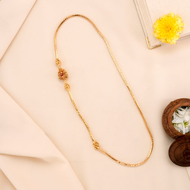 Royal Nagas Lakshmi Silver Mugappu Chain