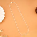 Slim Box Link Design Silver Chain