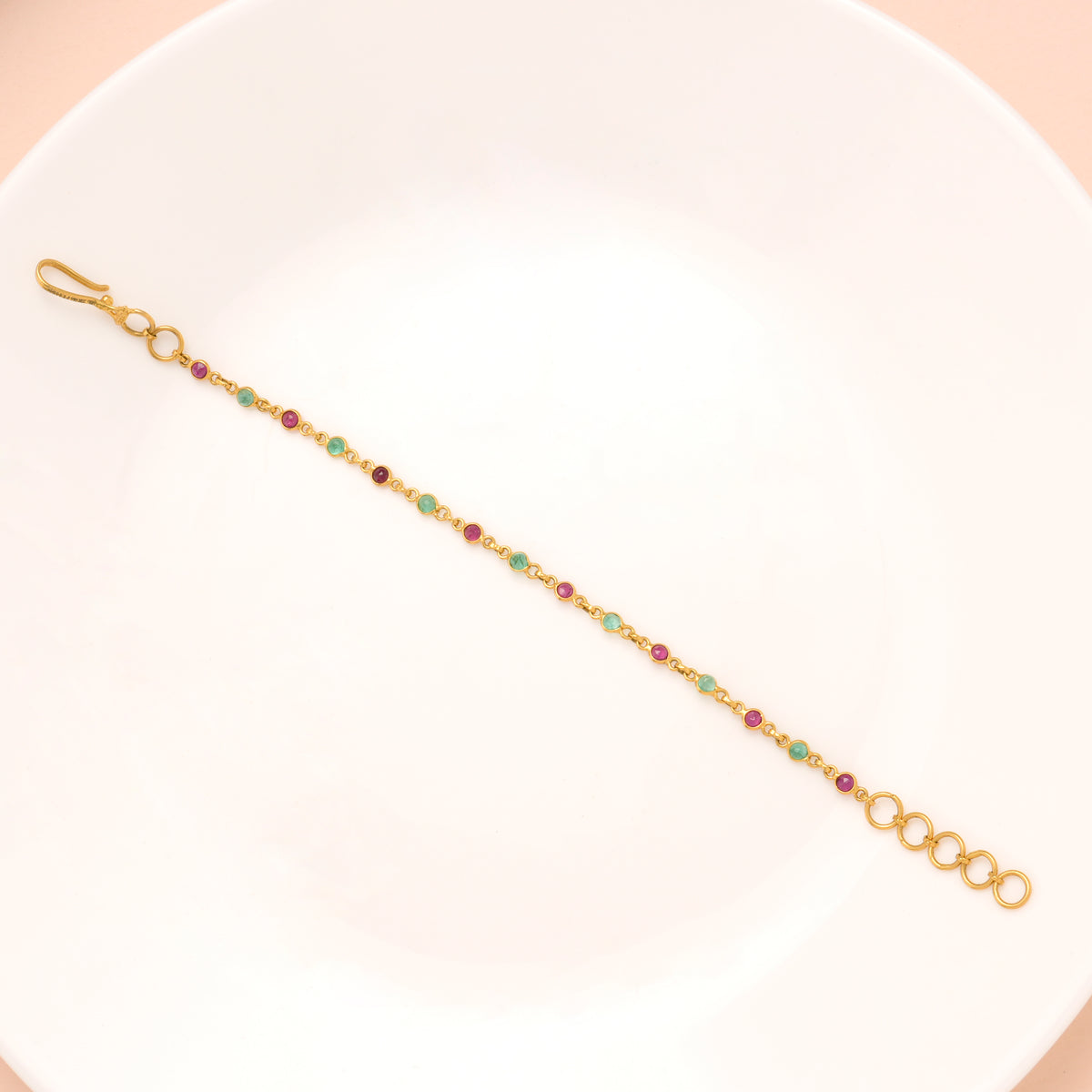 Heritage Multi Stone Gold Bracelet