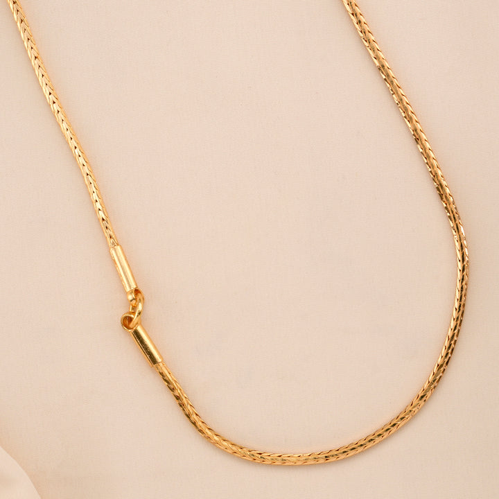 Temple Lakshmi Gold Plated Mugappu Chain