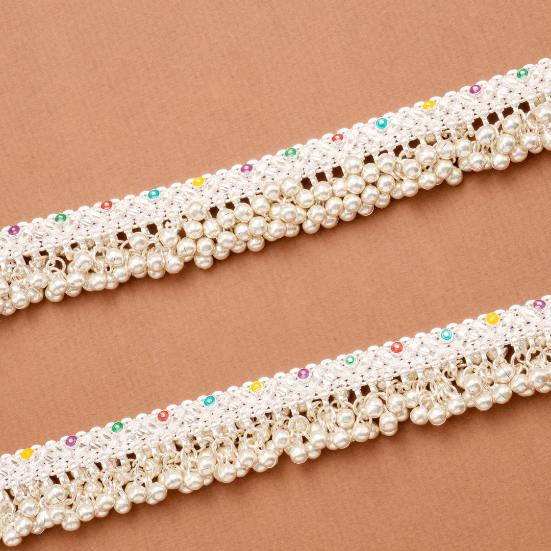 Premium Enamel Pattern Salangai Anklet