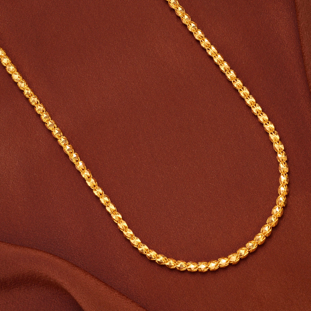 Regal Pattern Men’s Gold Chain