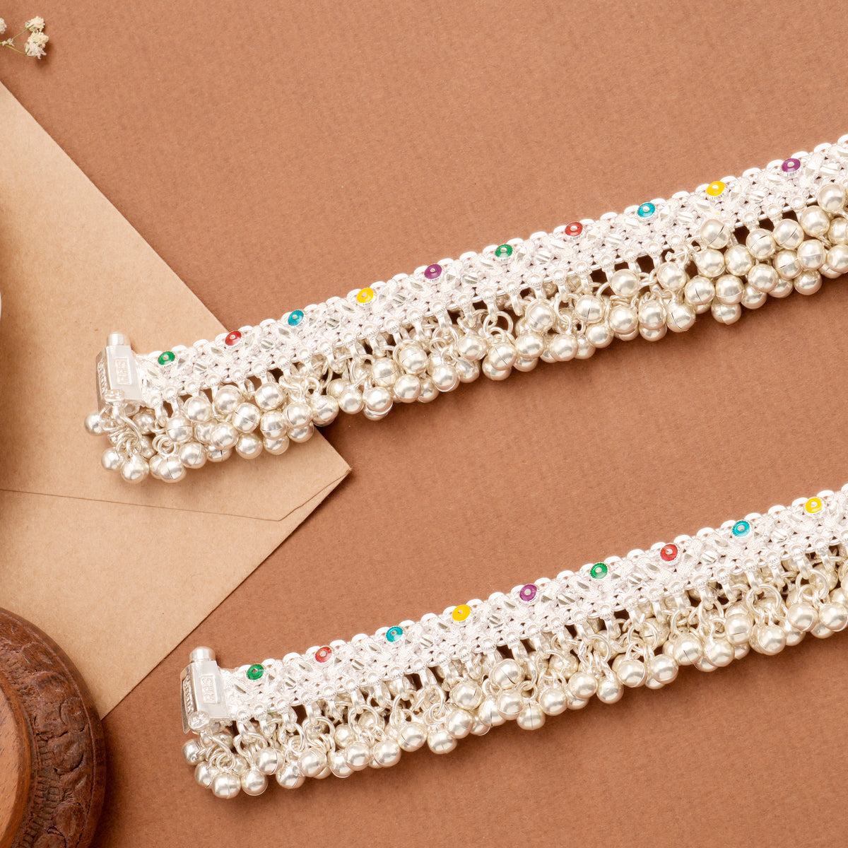 Premium Enamel Pattern Salangai Anklet