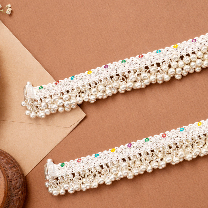 Premium Enamel Pattern Salangai Anklet