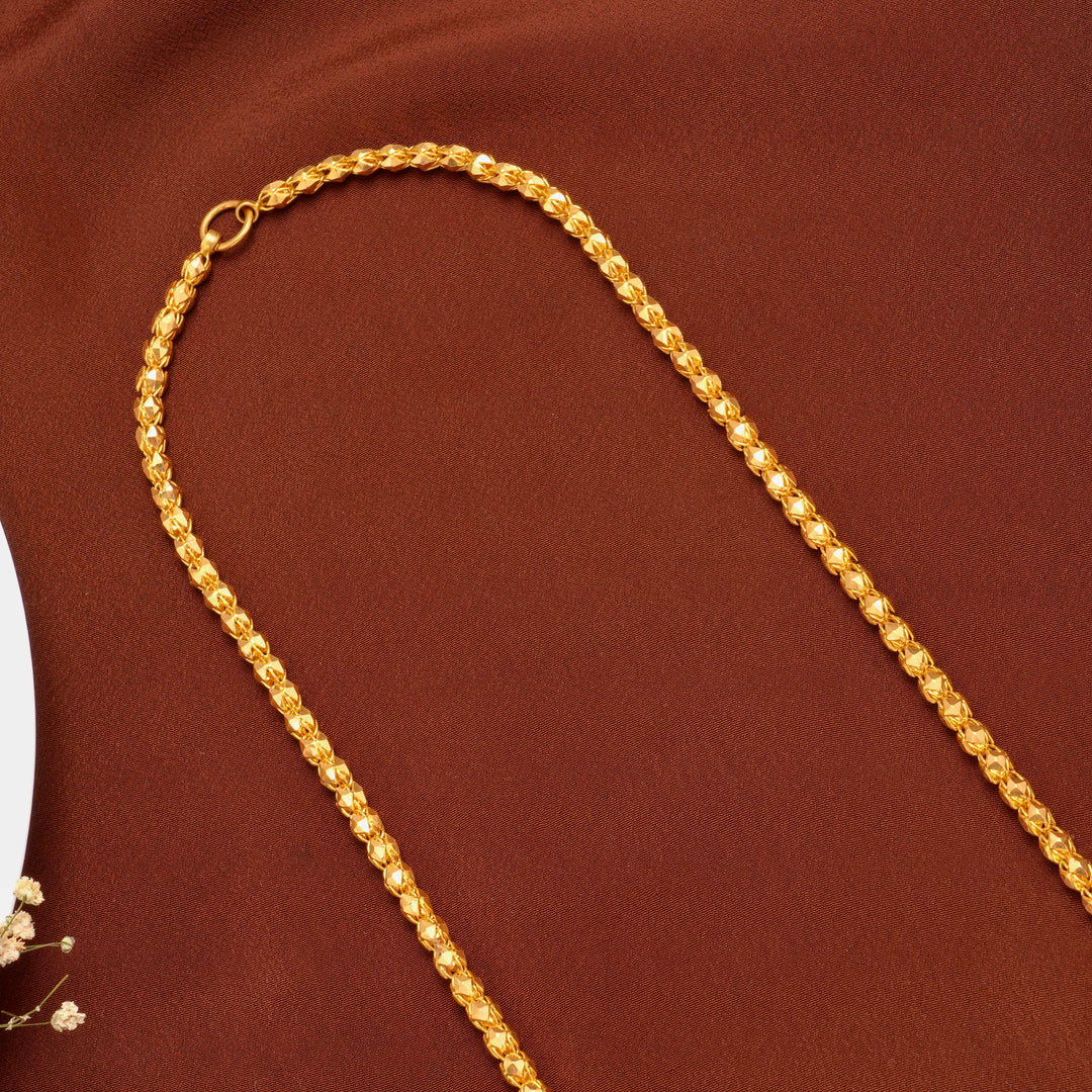Regal Pattern Men’s Gold Chain