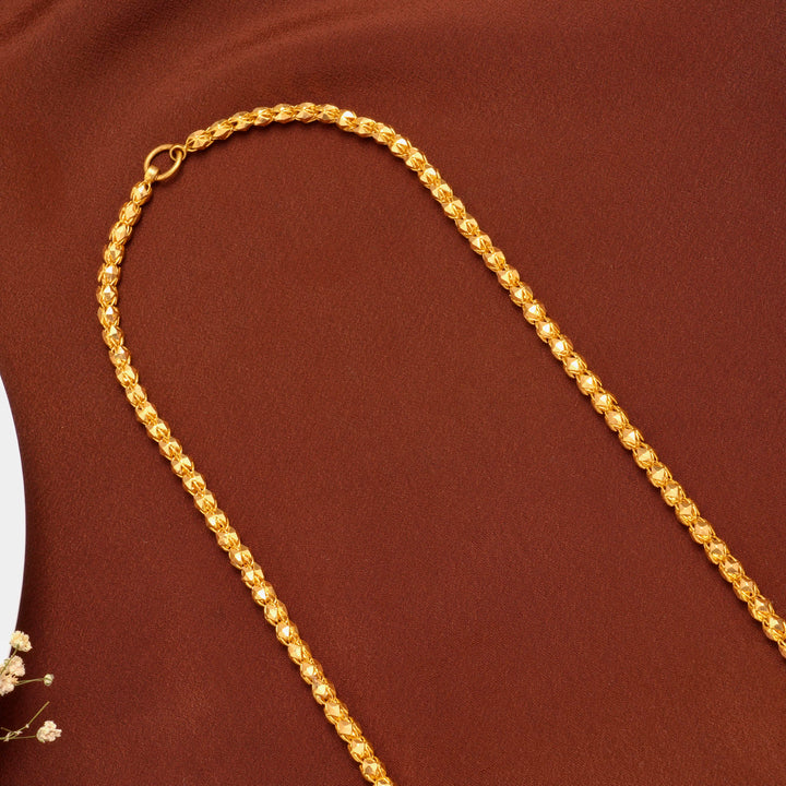 Regal Pattern Men’s Gold Chain