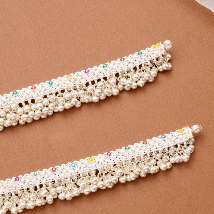 Premium Enamel Pattern Salangai Anklet