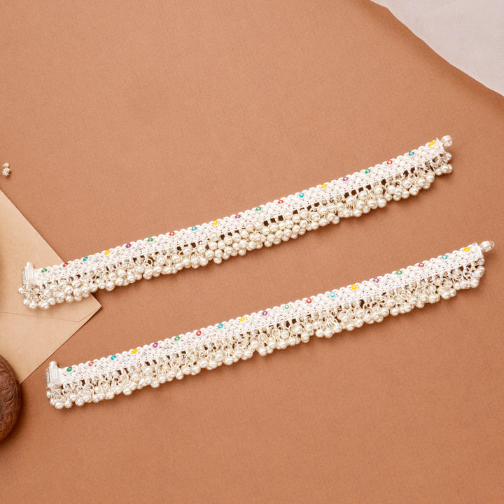 Premium Enamel Pattern Salangai Anklet