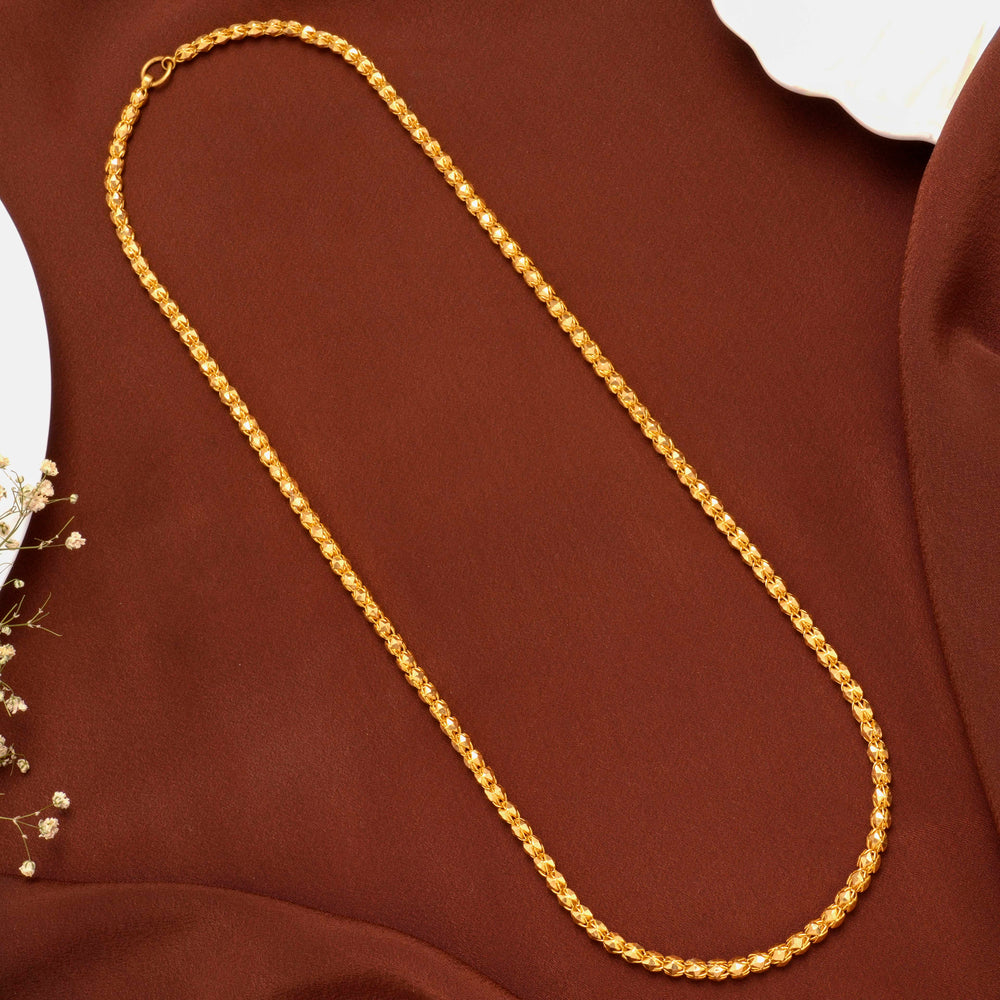 Regal Pattern Men’s Gold Chain