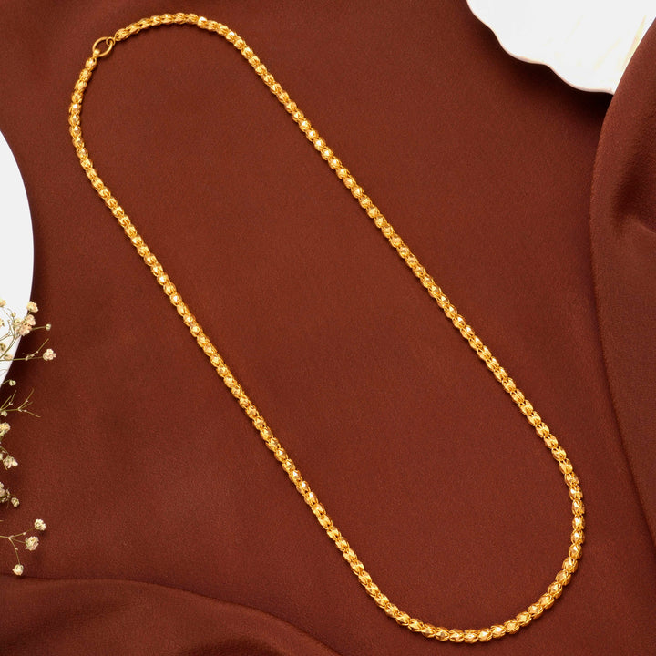 Regal Pattern Men’s Gold Chain