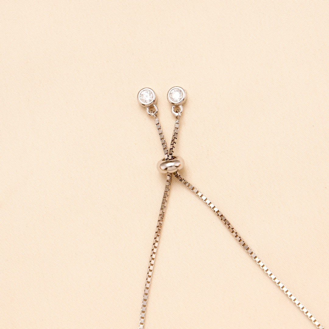 Elegant Butterfly Crystal Silver Bracelet