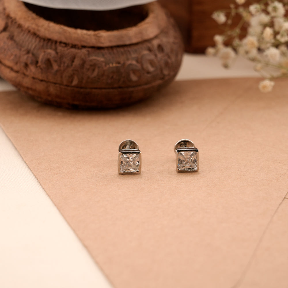 Elegant Everyday Silver Stud