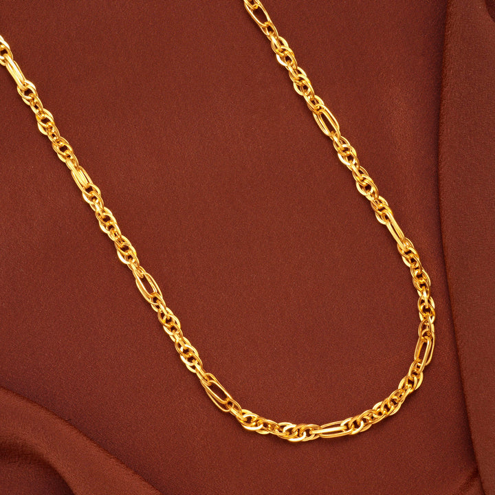 Heritage Indo Paper Link Pattern Gold Chain