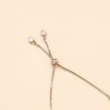 Two Tone Interlocked Circle Silver Bracelet