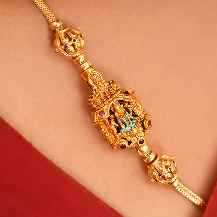 Divine Lakshmi Perumal Design Mugappu Chain