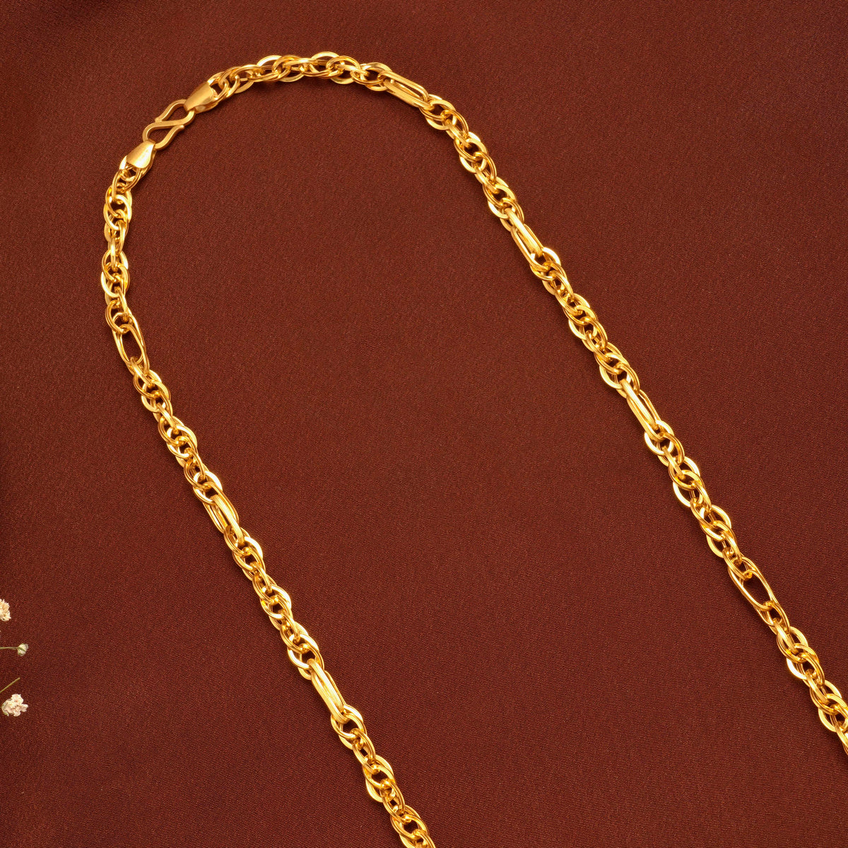 Heritage Indo Paper Link Pattern Gold Chain